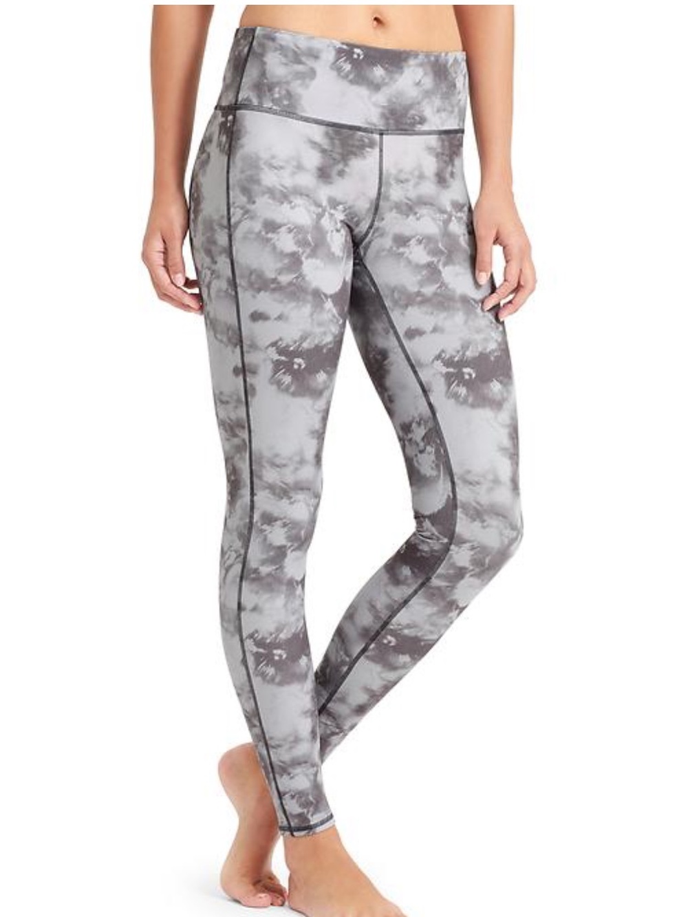 Athleta Chaturanga Gray Cloud Tie-Dye Print
Leggings Size Small